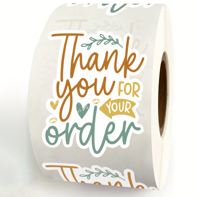 200Piece/roll  Thank You for Y - Sticker Label Roll recension och pris