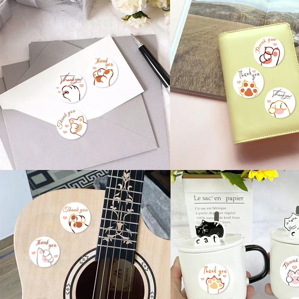 JCAC 500pcs/roll Cute Cartoon  - Sticker Label Roll recension och pris